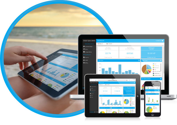 View dashboards and more on our intuitive backend website
